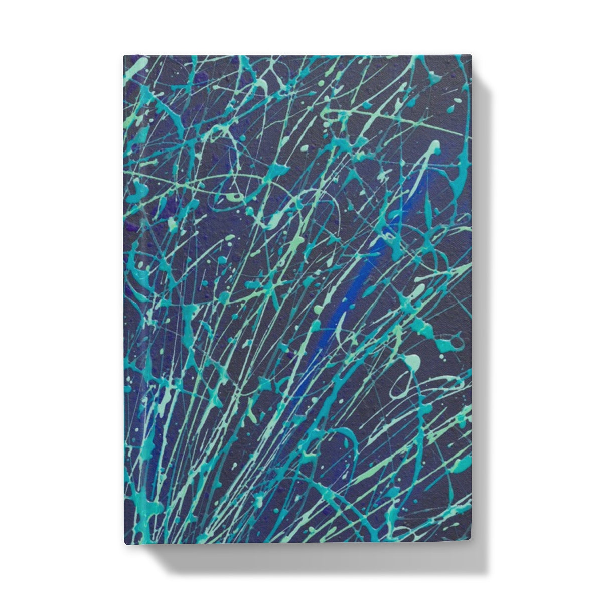Abstract hardback notebook elegant fluid art journal | Plume