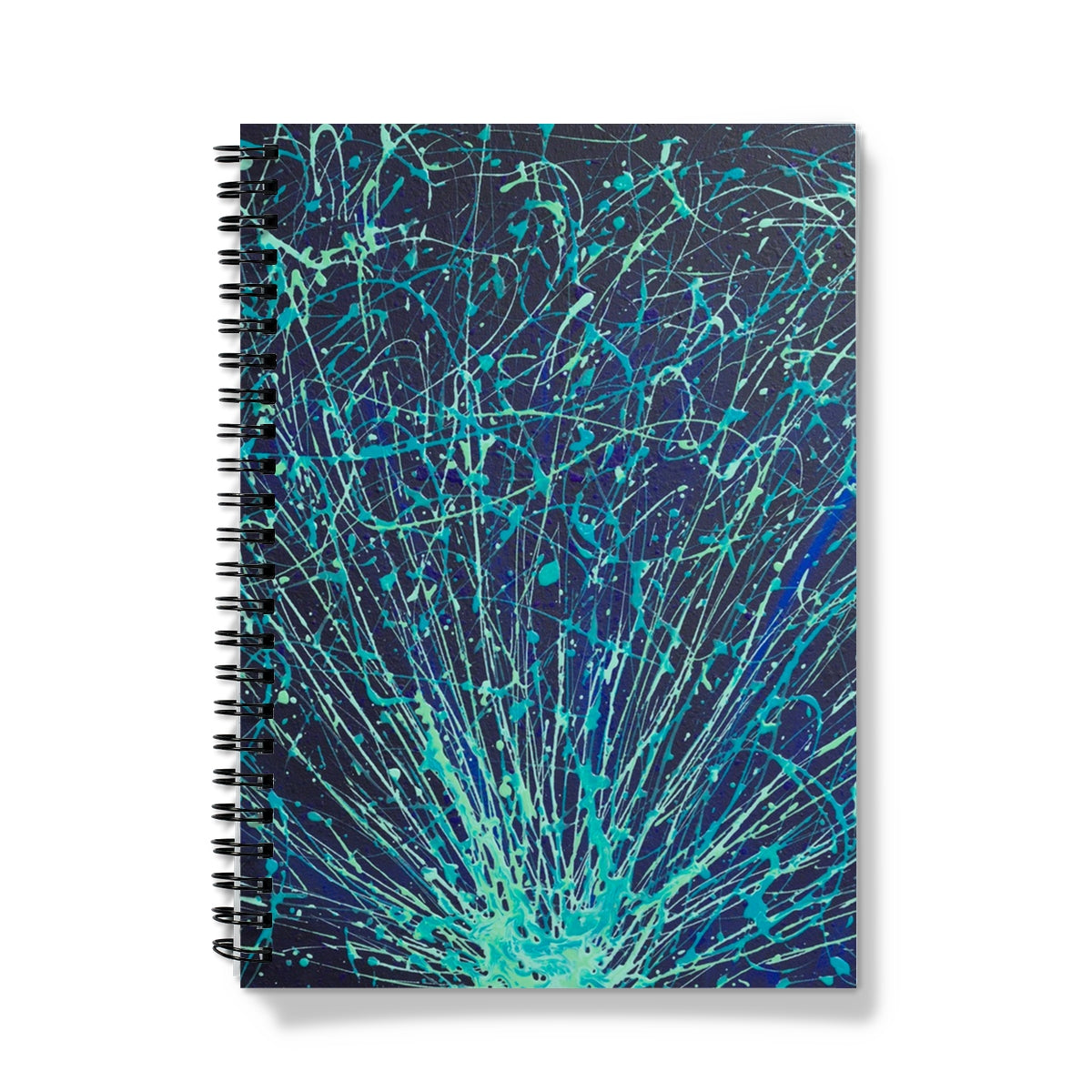 Abstract wiro-bound notebook elegant abstract art journal | Plume