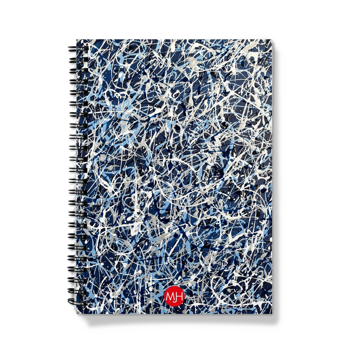 Abstract wiro-bound notebook elegant abstract art journal | Maelstrom
