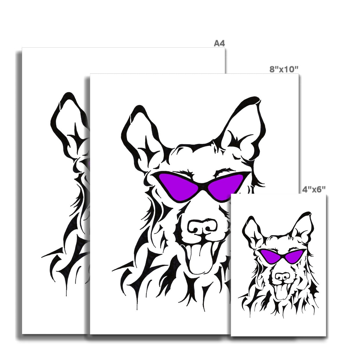 Zena - Purple Fine Art Print