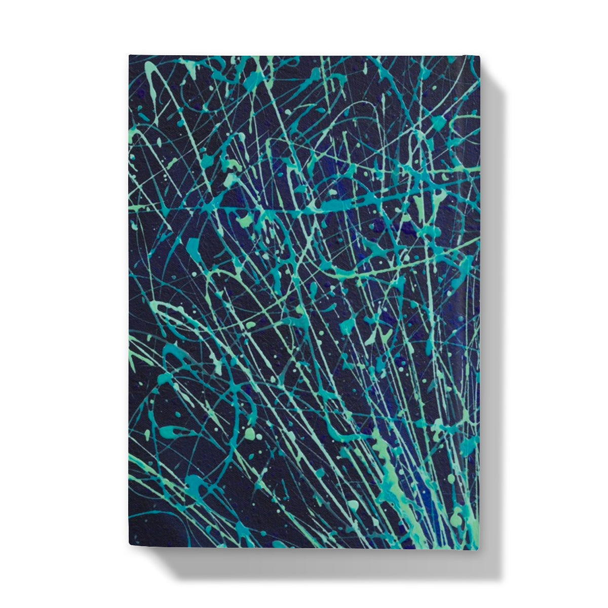 Abstract hardback notebook elegant fluid art journal | Plume
