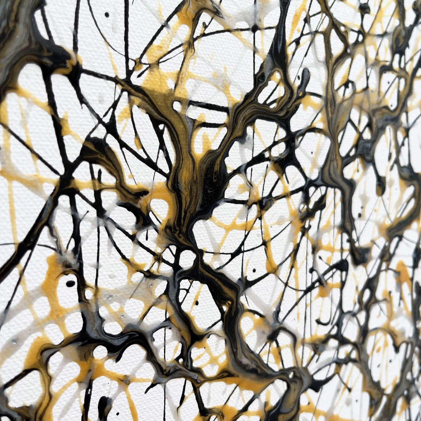 'Lustrous' - Original abstract painting on stretched canvas.