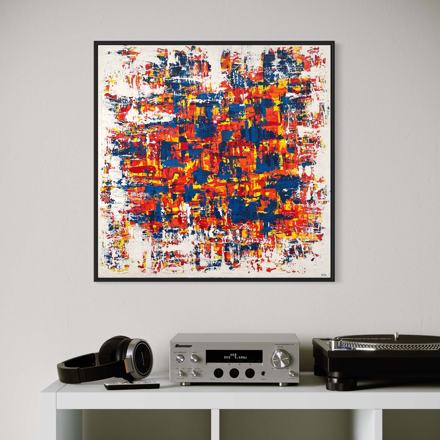 'Reveal' - Original abstract painting on stretched canvas.
