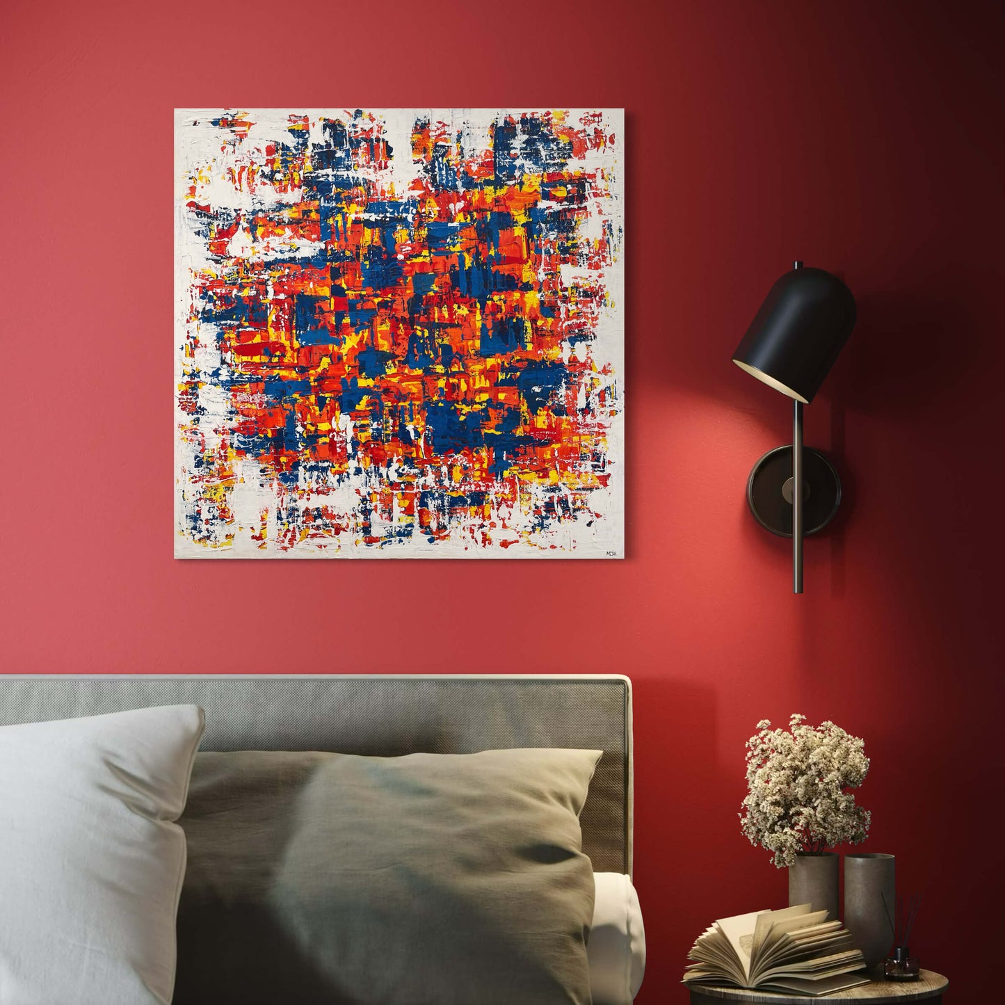 'Reveal' - Original abstract painting on stretched canvas.