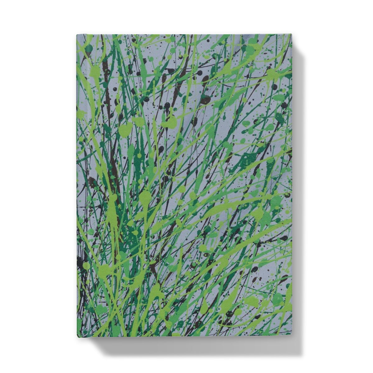Abstract hardback notebook featuring Seasons II artwork, a unique design with rich abstract tones