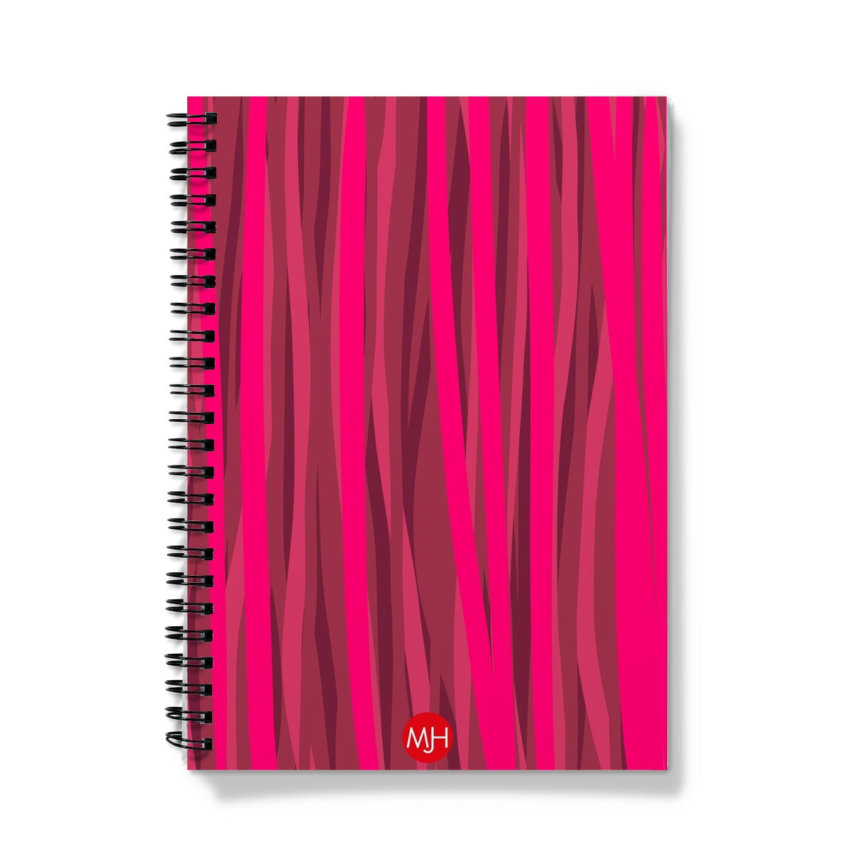 Abstract wiro-bound notebook elegant unique art journal | Stripes IV