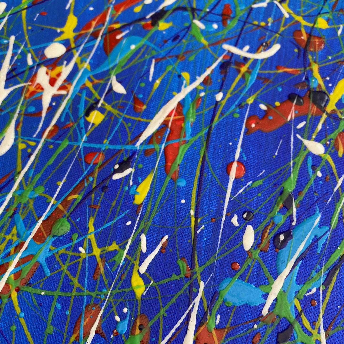 'Chromatic Cascade' – original abstract diptych paintings