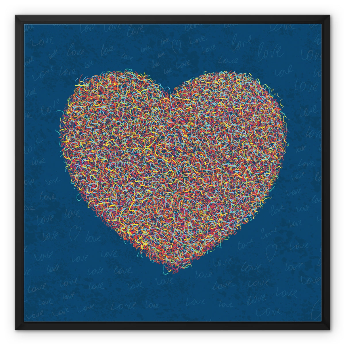 Love Is All Around – Framed canvas print