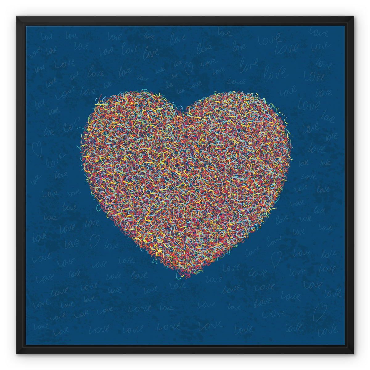 Love Is All Around – Framed canvas print