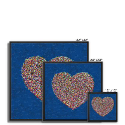 Love Is All Around – Framed canvas print