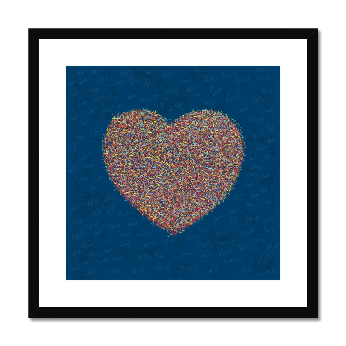 Love Is All Around - Framed and mounted print