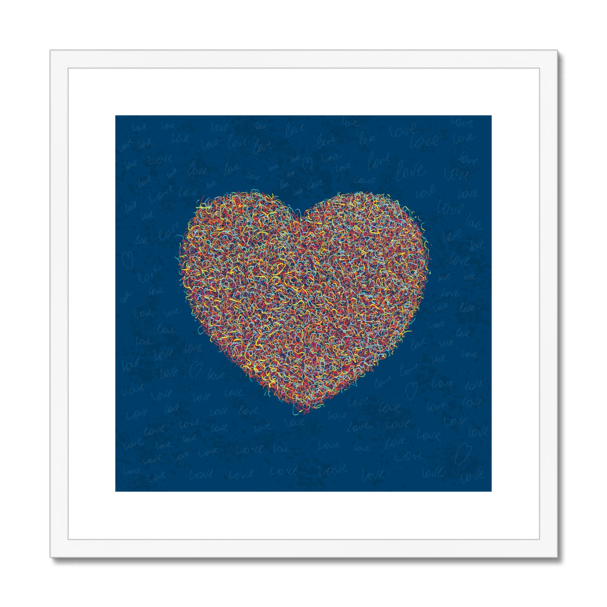 Love Is All Around - Framed and mounted print