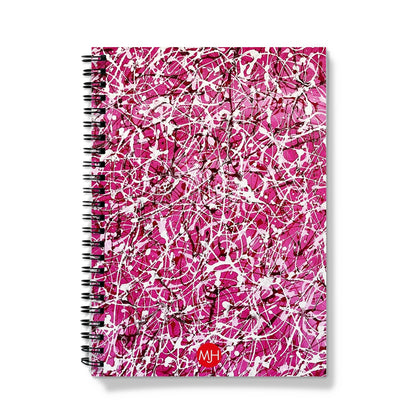 Blush wiro-bound notebook