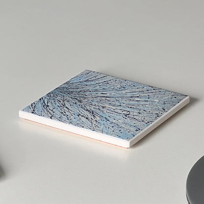 Seasons IV - Set of four ceramic coasters.