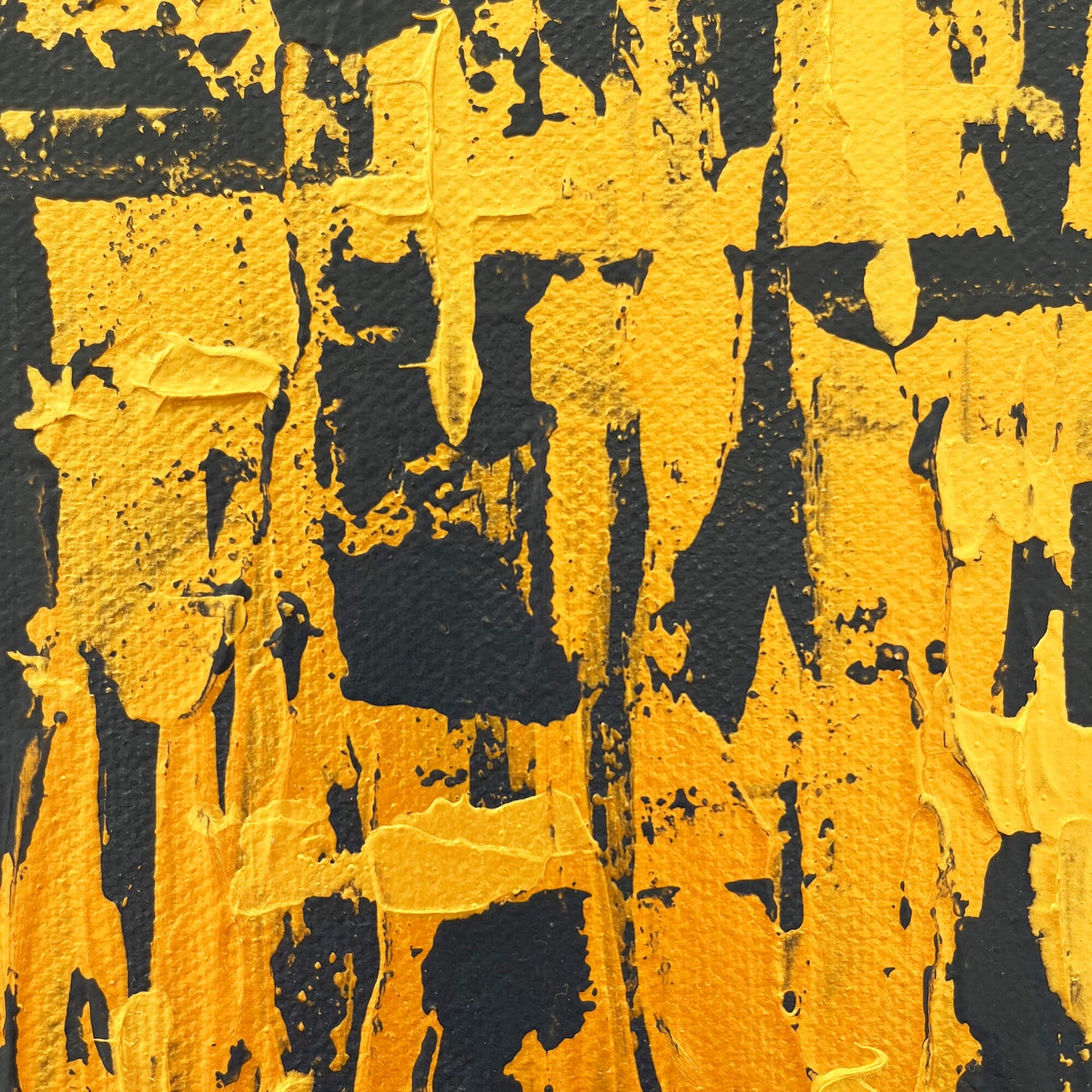 Gilded I  - Original abstract painting on stretched canvas.