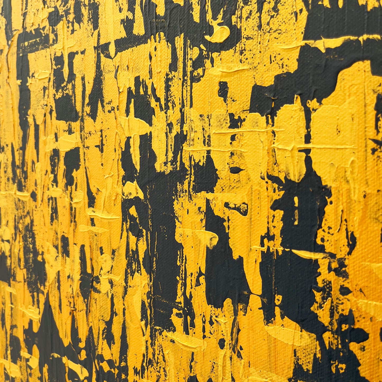 Gilded I  - Original abstract painting on stretched canvas.