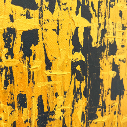 Gilded I  - Original abstract painting on stretched canvas.