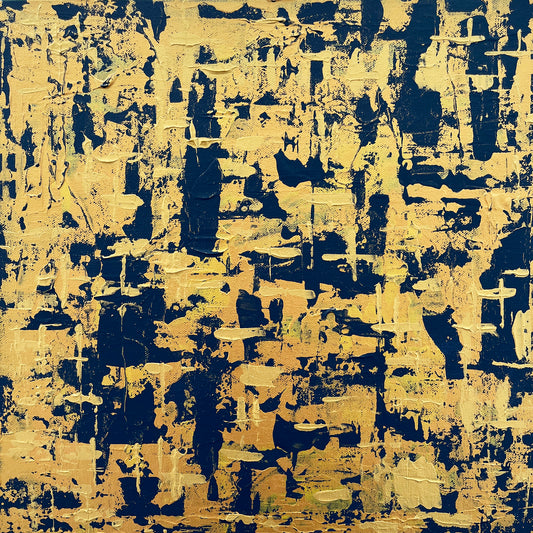 Gilded II  - Original abstract painting on stretched canvas.