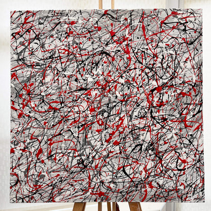 'Art of the matter' - Original abstract painting on stretched canvas.