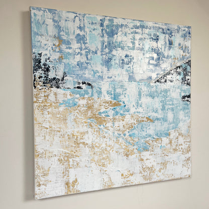 'Seaham' - Original abstract painting on stretched canvas.