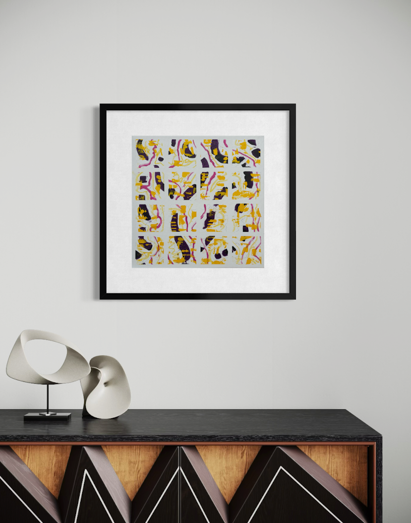 Squared Up II | Original Mixed Media Artwork