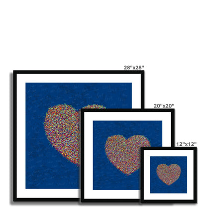 Love Is All Around - Framed and mounted print