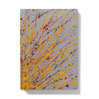 Abstract hardback notebook featuring Seasons III artwork, a unique design with rich abstract tones