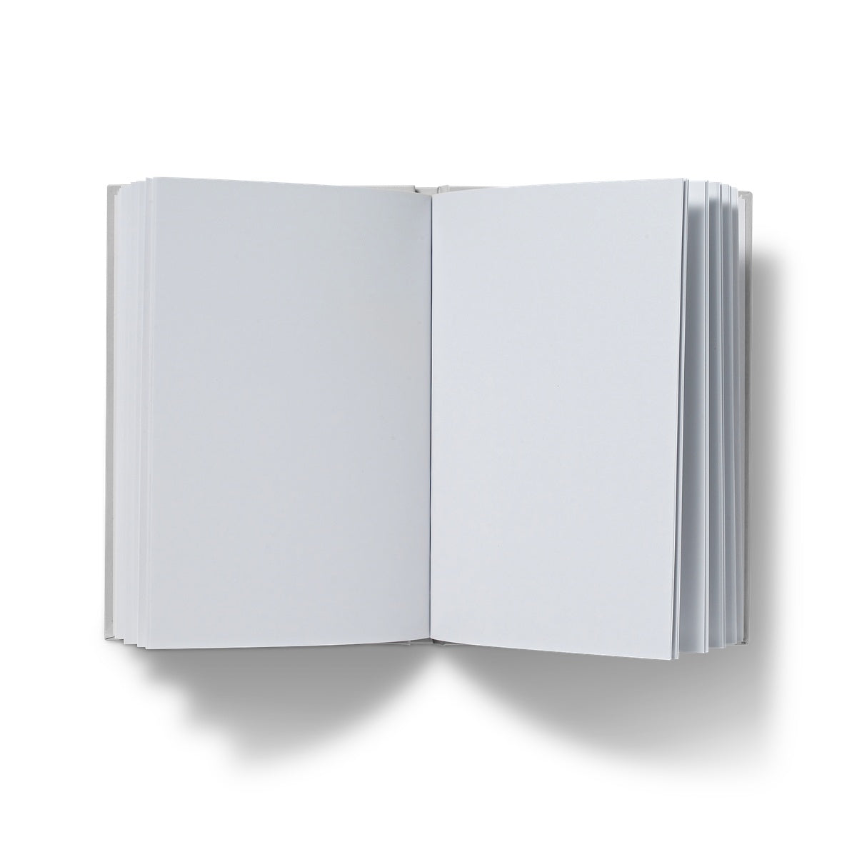 Seasons III hardback notebook opened to show plain pages, perfect for sketches and creative ideas