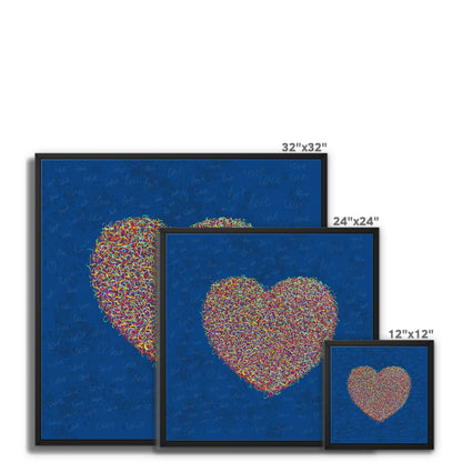 Love Is All Around – Framed canvas print