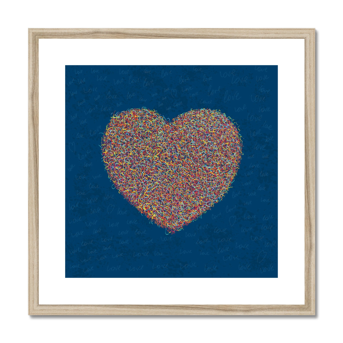 Love Is All Around - Framed and mounted print