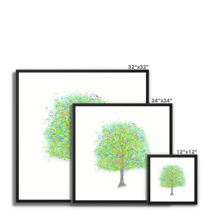 Colourful Tree Framed Canvas